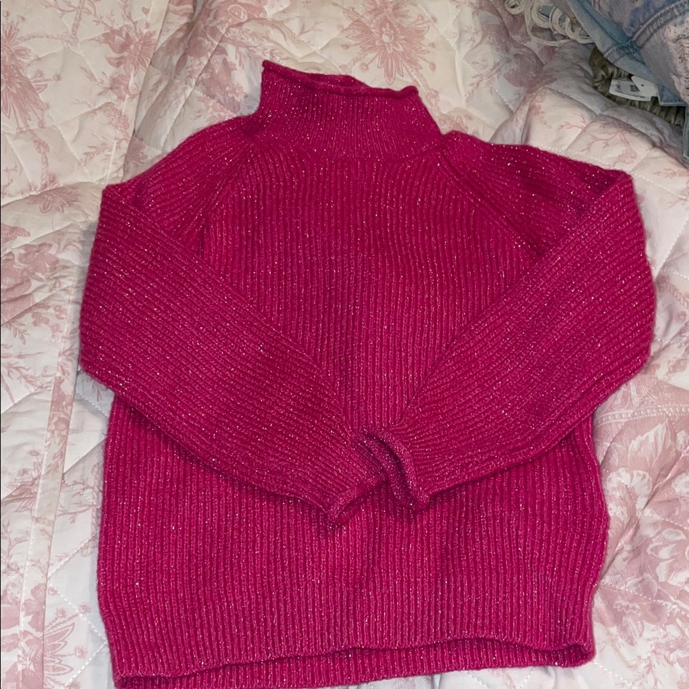 Old Navy Fuchsia Turtleneck Sweater